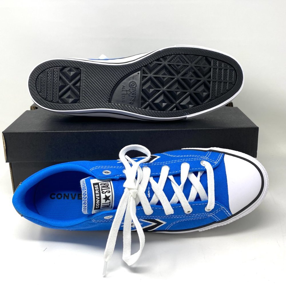 Converse STAR PLAYER Low Canvas Blue Sneakers Men - Picture 3 of 10